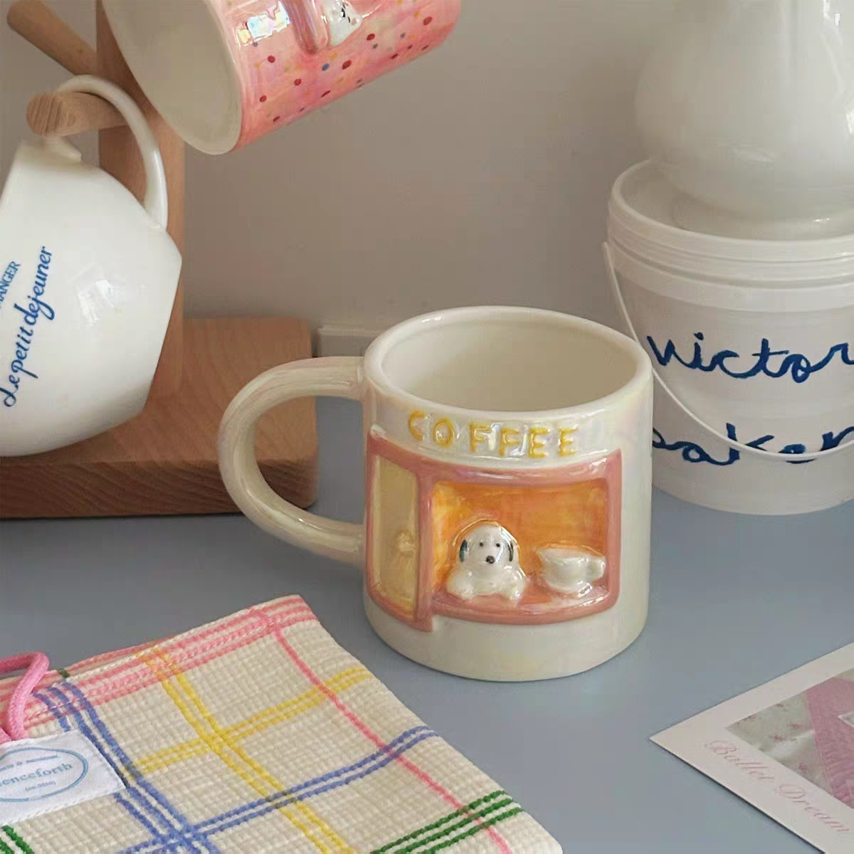 Pinteresty Handmade Puppy Ceramic Mug