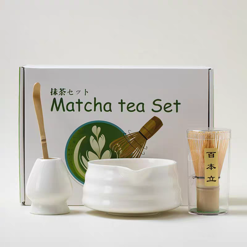 Smooth Finish Japanese Matcha Gift Bowl Set