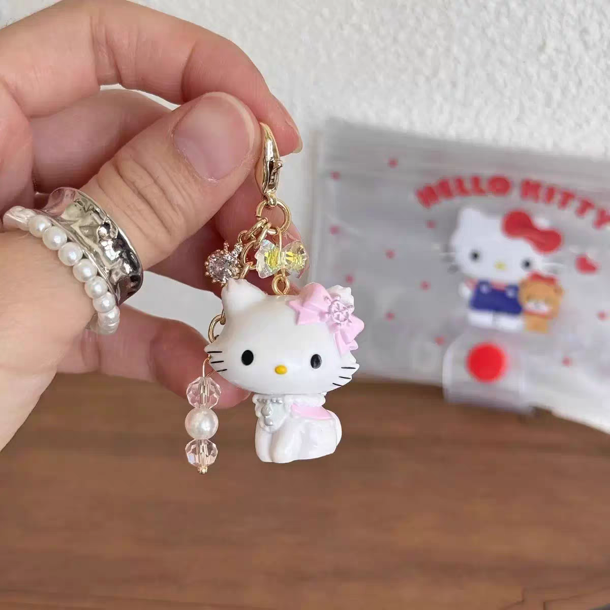 Cute Hello Kitty Charm Keychain