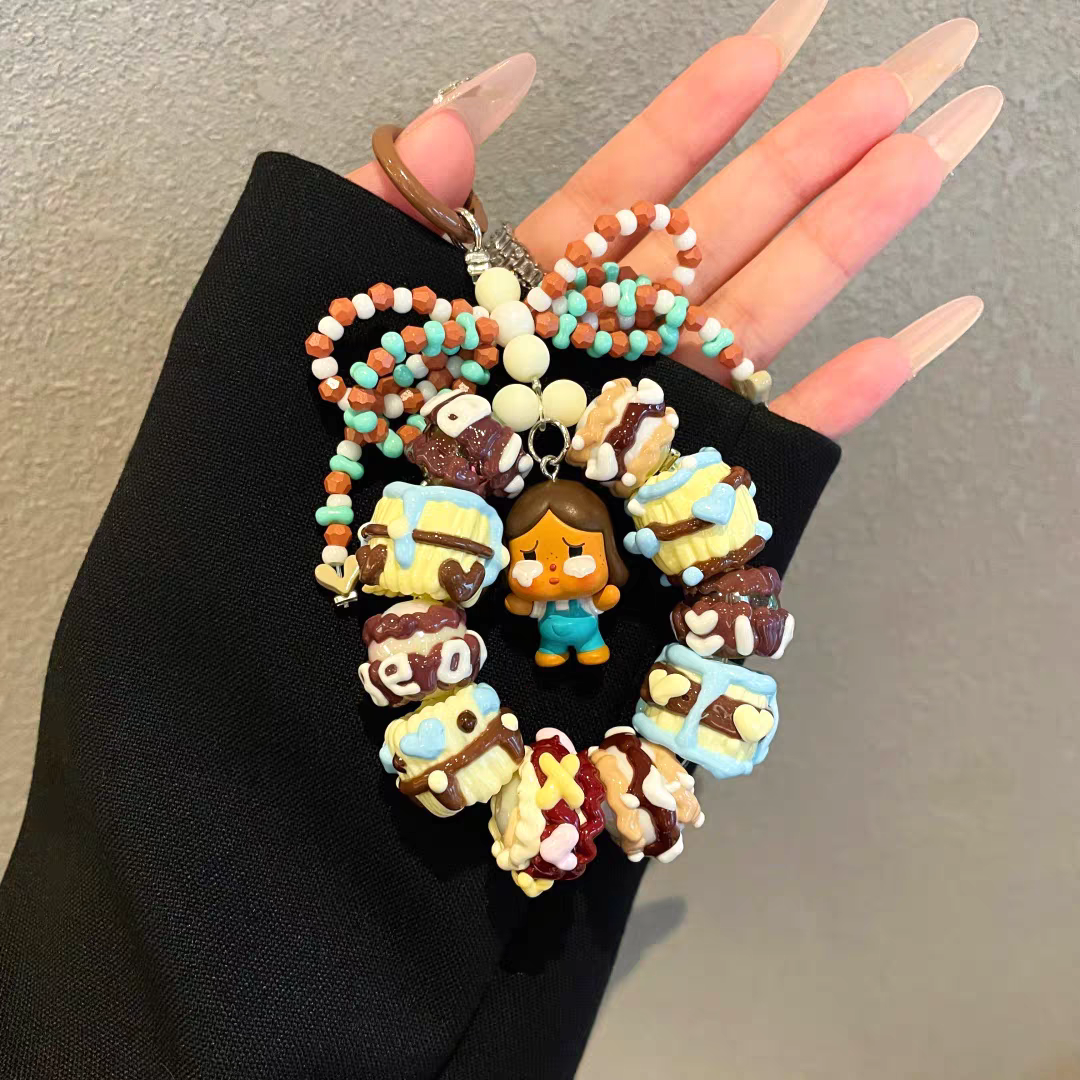 Genuine Popmart Cry Baby Figure Handmade Phone Charm/Keychain