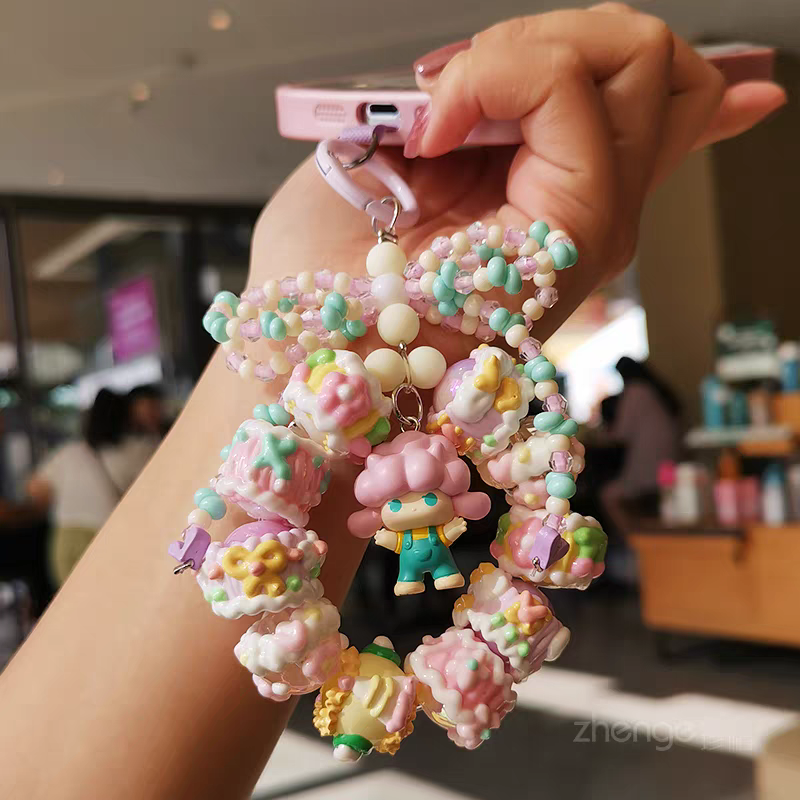 Genuine Pop mart Lucky Cat - Handmade Phone Charm/Keychain