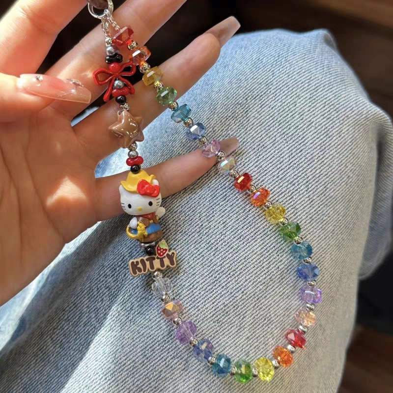 Cute Hat Hello Kitty Phone/Key Charm