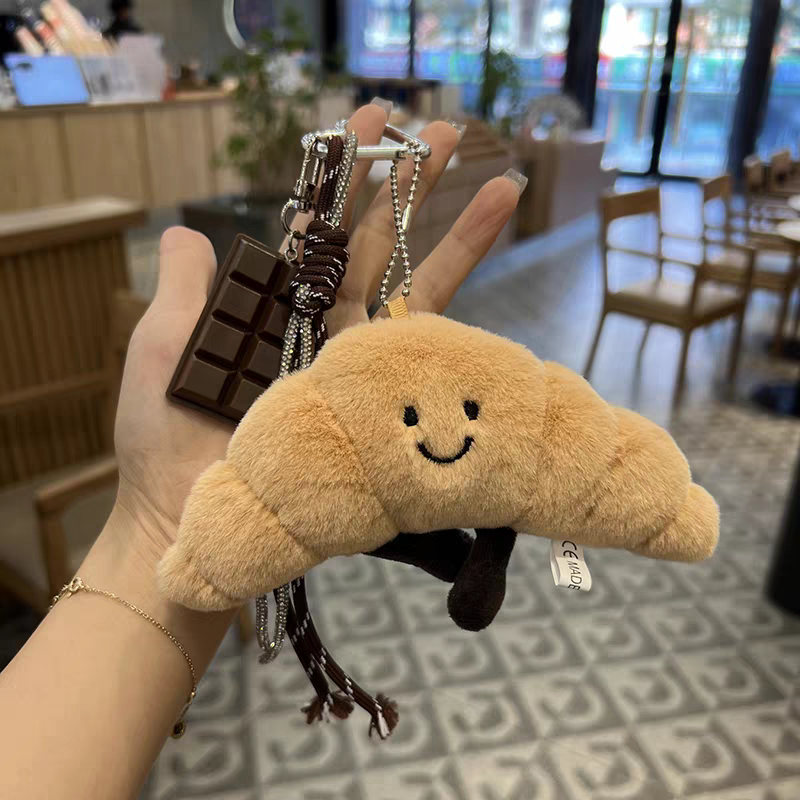 Croissant Bag Charm – Crazily Kawaii