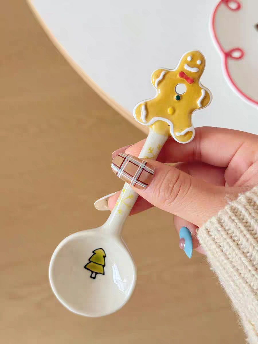 Christmas Ceramic Spoon