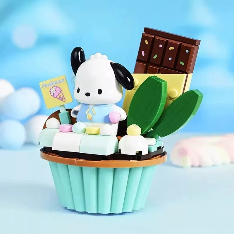 Sanrio Building Blocks Figurine - Cup Cake Series - Official