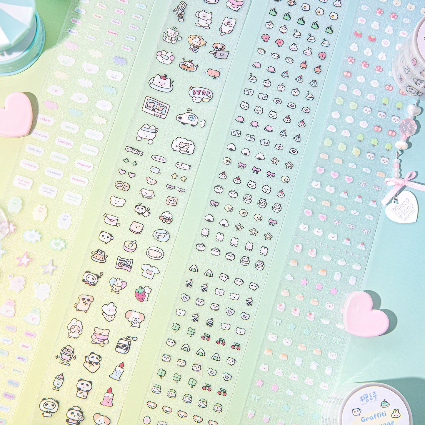 Adorable Transparent Sticker Rolls