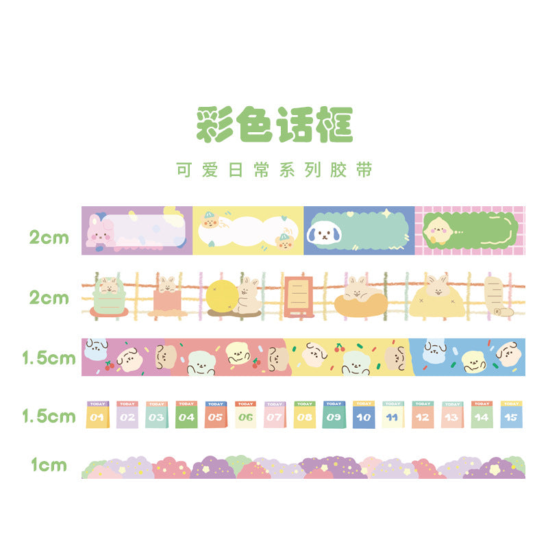 Kawaii Cartoon Tape Stickers