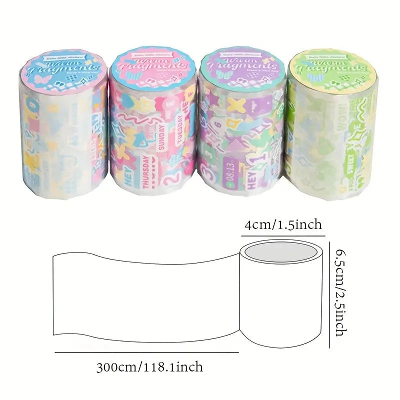 Pinterest Colorful Washi Tape Stickers