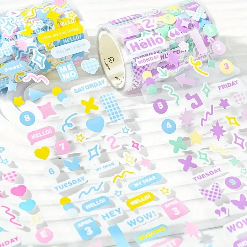 Pinterest Colorful Washi Tape Stickers