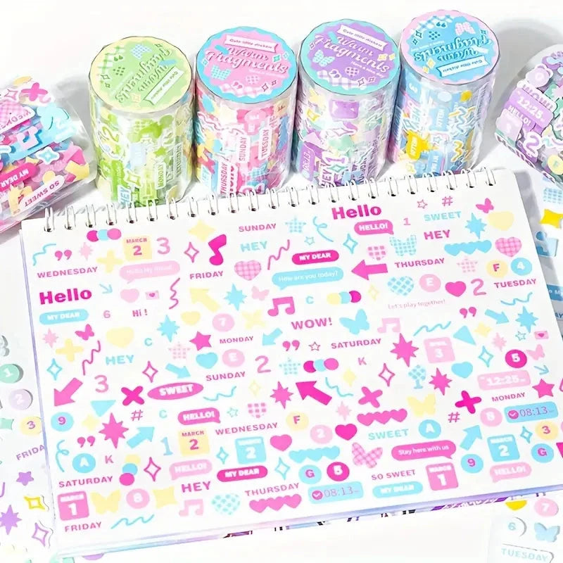 Pinterest Colorful Washi Tape Stickers