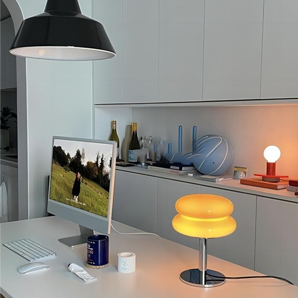 Korean Nordic Macaron Glass Table Lamp - Classic