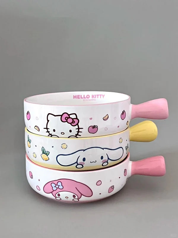 Sanrio Handle Ceramic Bowl