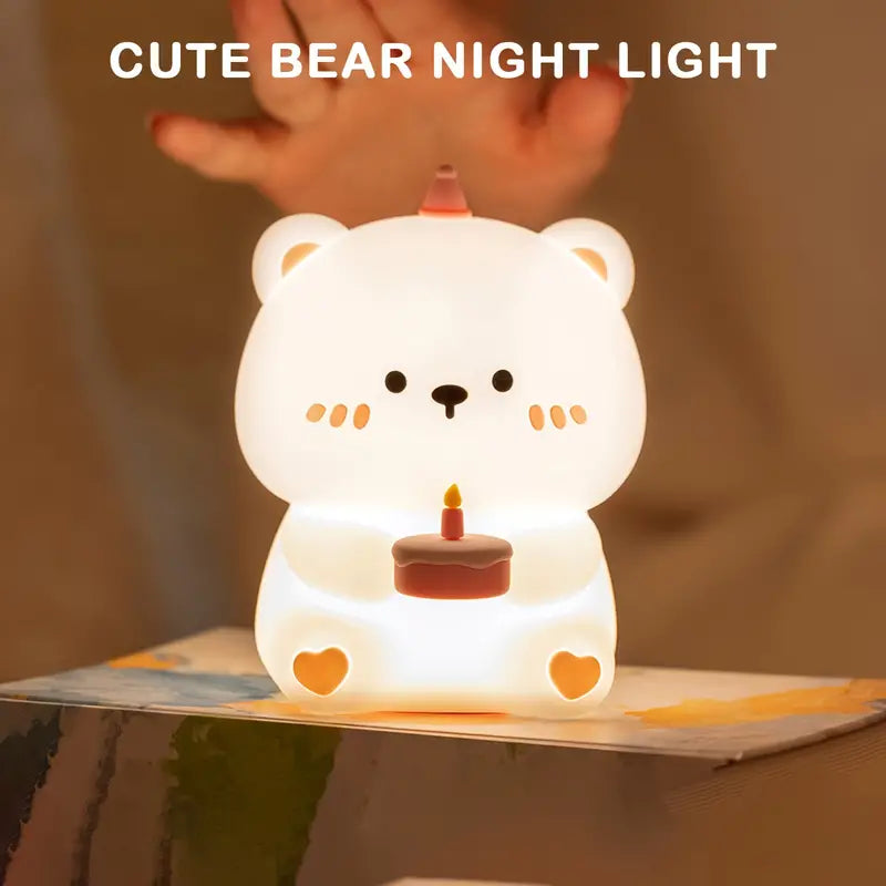 Cute Bear Silicone Lamp