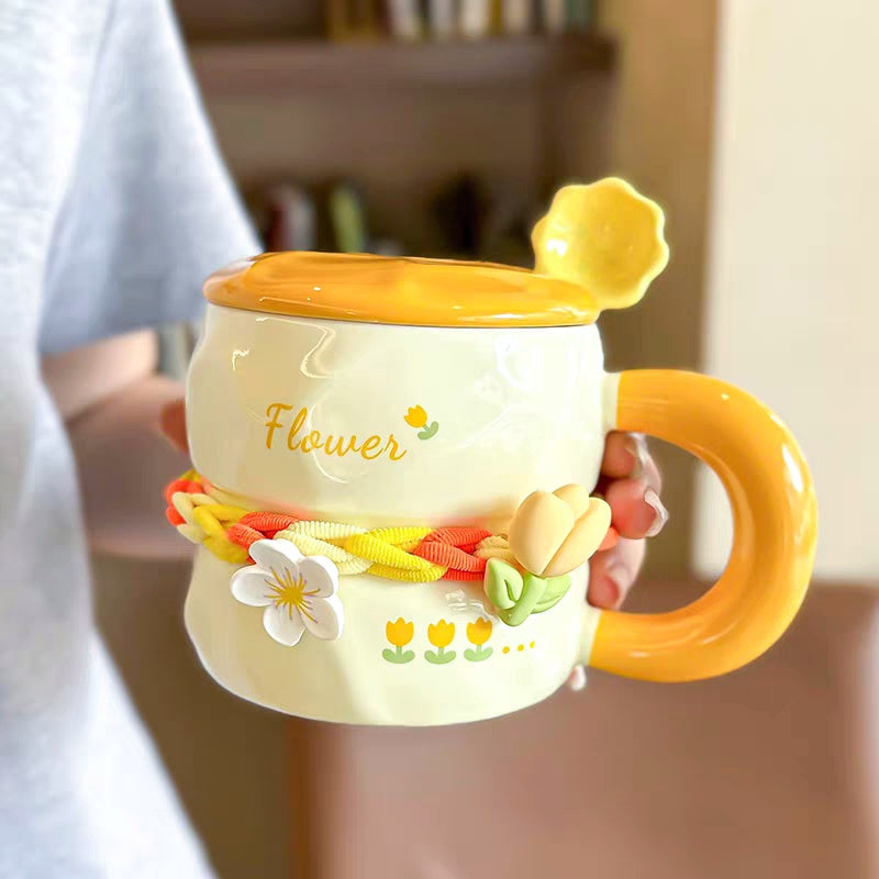 Pinterest Ceramic Floral Mug