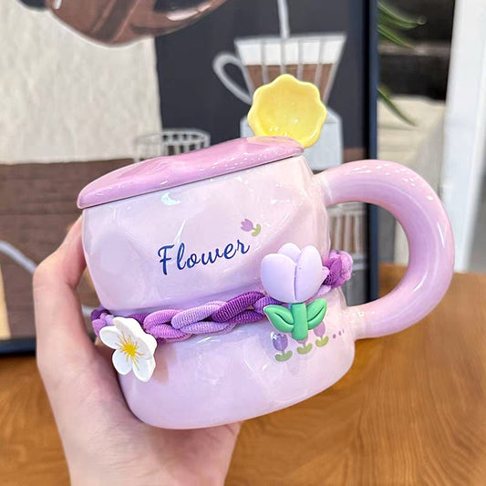 Pinterest Ceramic Floral Mug