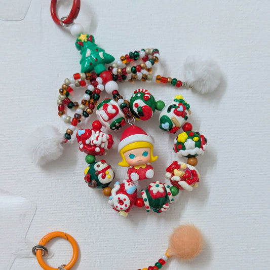 Pop Bean Christmas Party Series - Figures - Genuine - Handmade Phone/Bag Charms