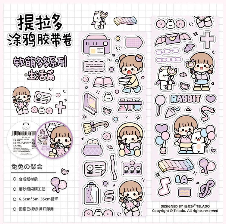 Kawaii Washi Tape Stickers