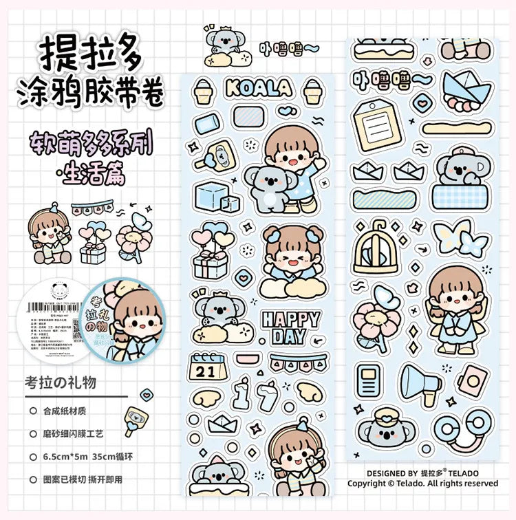 Kawaii Washi Tape Stickers