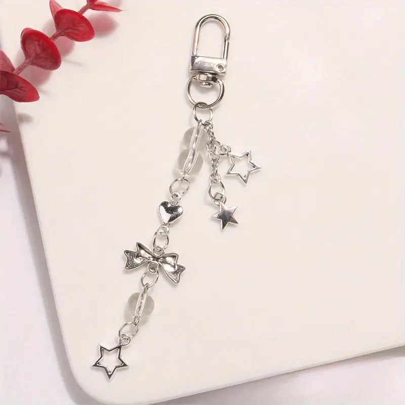 Kawaii Heart Bow Star Phone Charm/Keychain