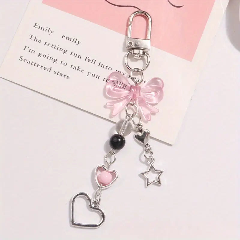 Kawaii Heart Bow Star Phone Charm/Keychain