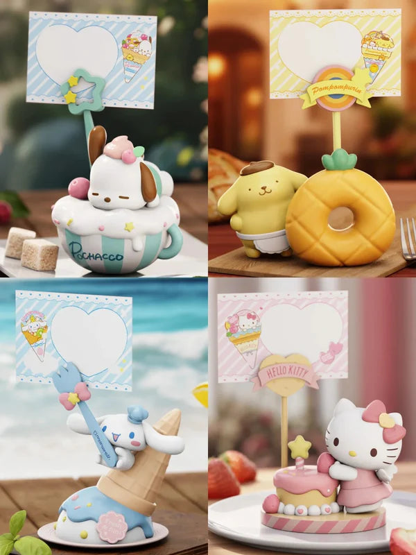 Sanrio Family Dessert Series Note Ornaments Picture Holder Clip Holder