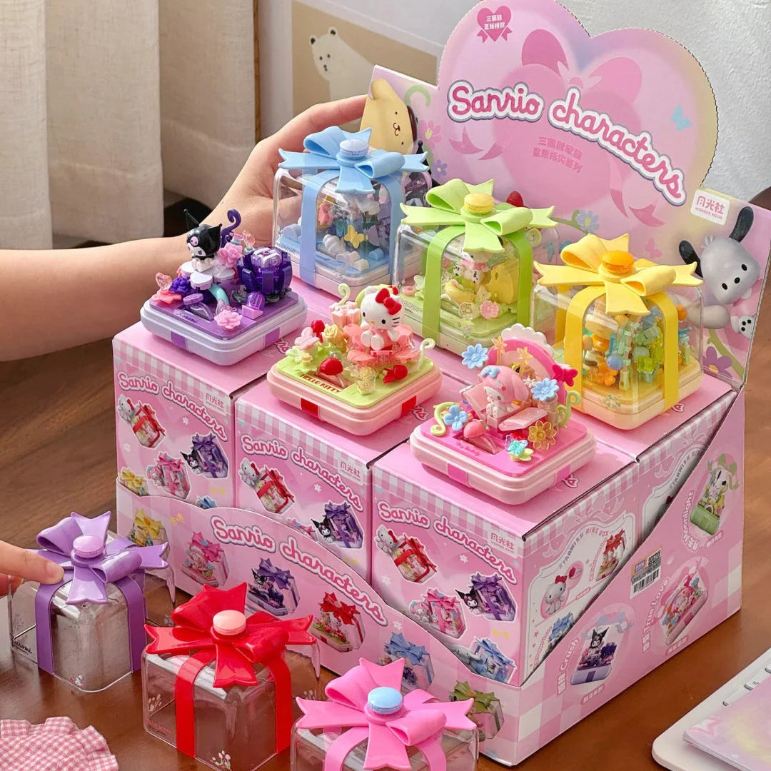 Sanrio Flower Ring Box Building Blocks Blind Box