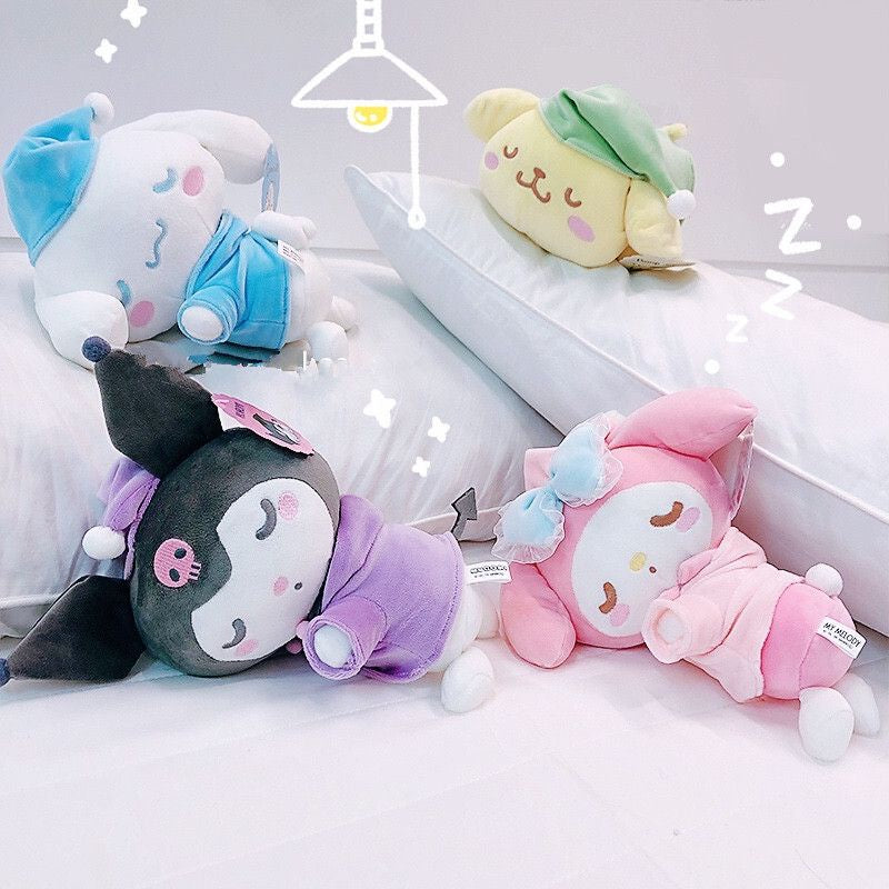 Kawaii Sanrio Sleeping Plush Pillow