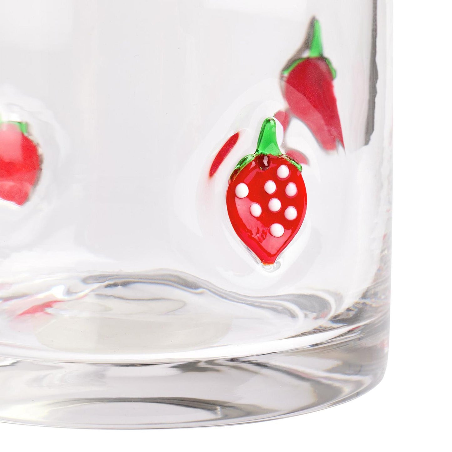 Strawberry Icon Glass Tumbler