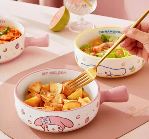 Sanrio Handle Ceramic Bowl