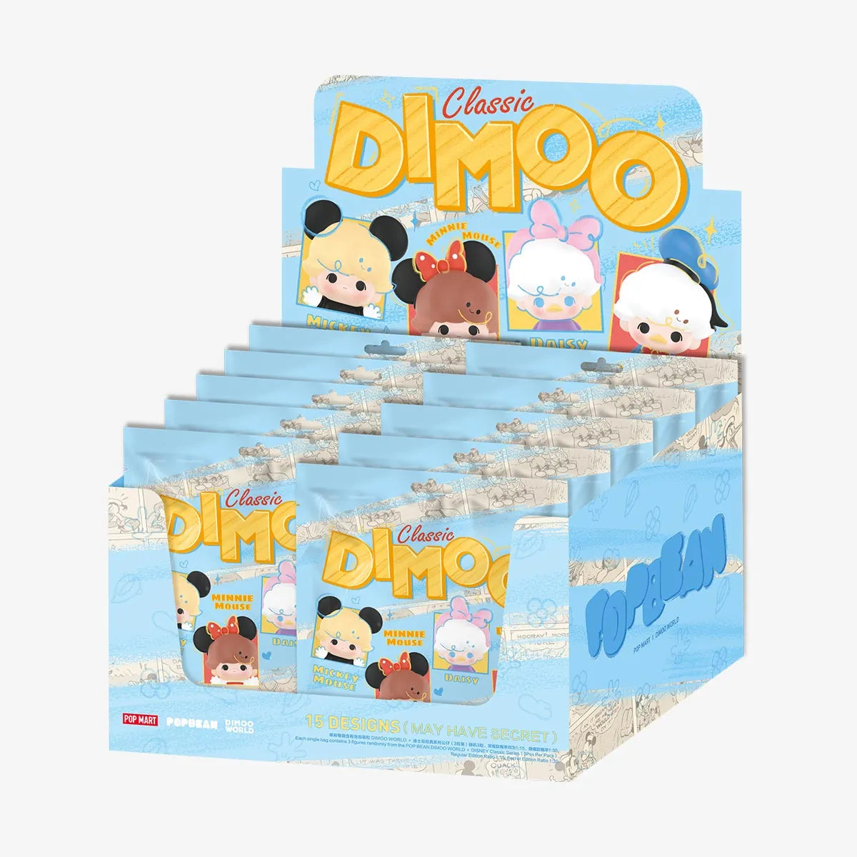 POP BEAN DIMOO WORLD × DISNEY Classic Series（3Pcs Per Pack）– Authentic