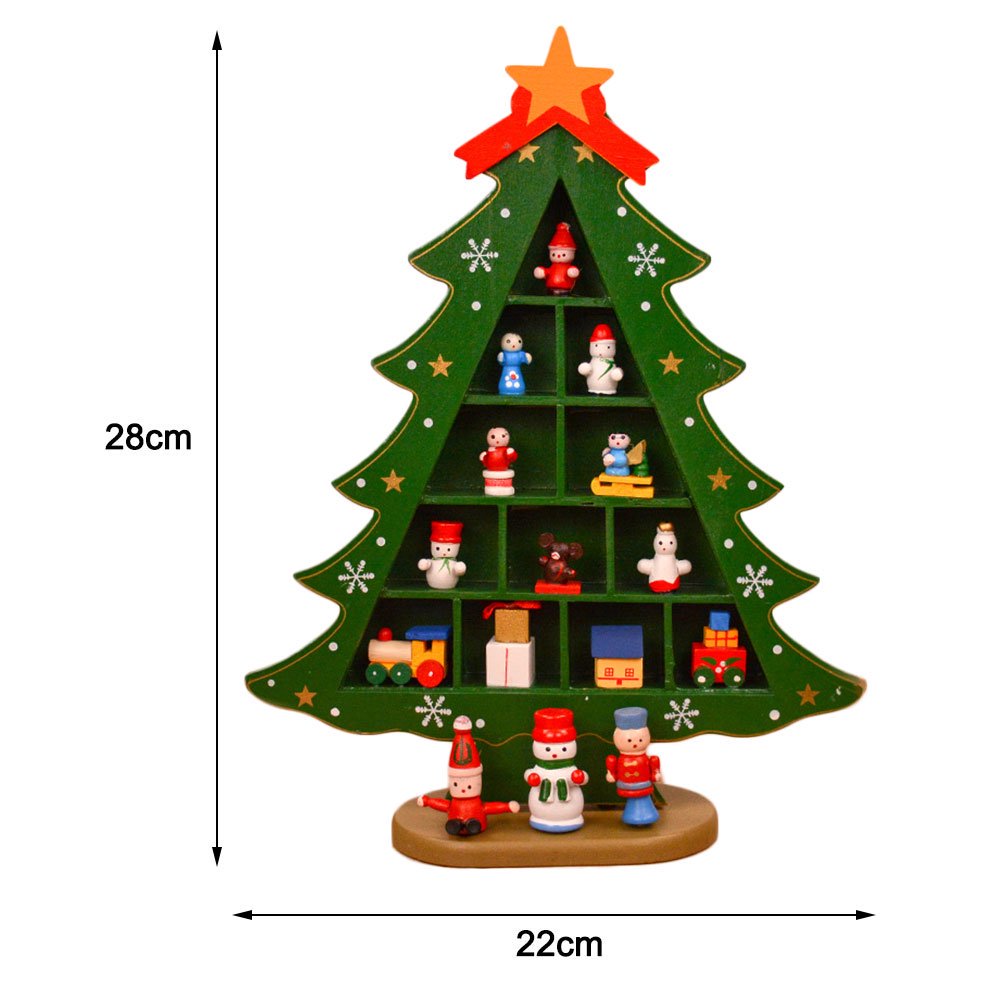 Pinterest Christmas Tree Desk Decor - Green