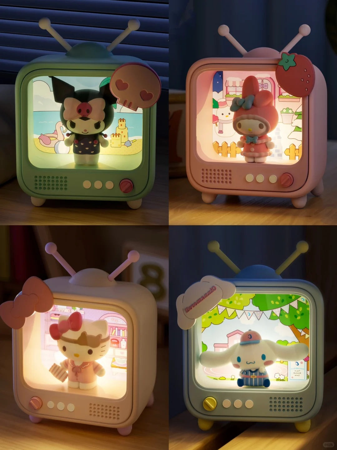 Sanrio TV Channel Series Glowing Desk Lamps