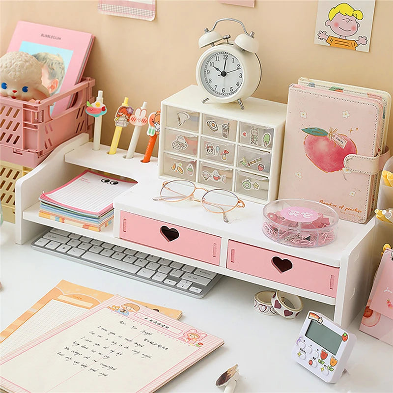 Desktop Storage Rack With Drawers - Ready To Ship – Crazily Kawaii
