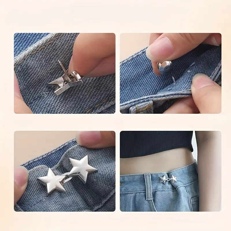 Trendy Jean Button Pins