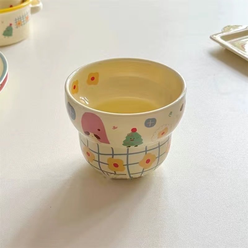 Kawaii Illustration Ceramic Tableware Set