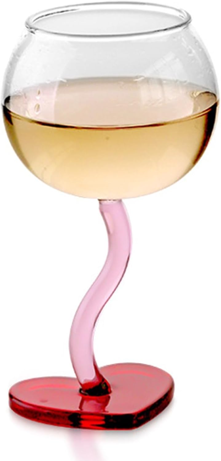 Heart Wine Glass (Single pc)