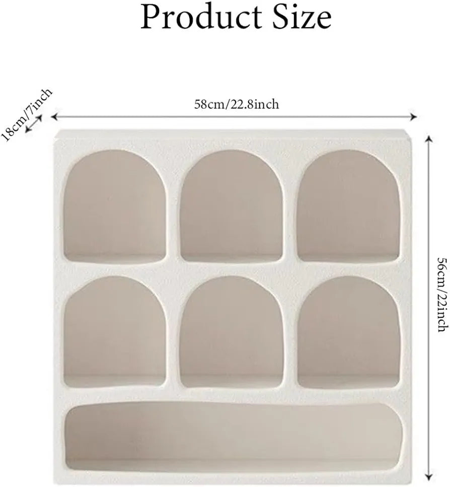 Pinterest Geometric Arched Mug Shelf Wall Shelf with Varying Block Shapes