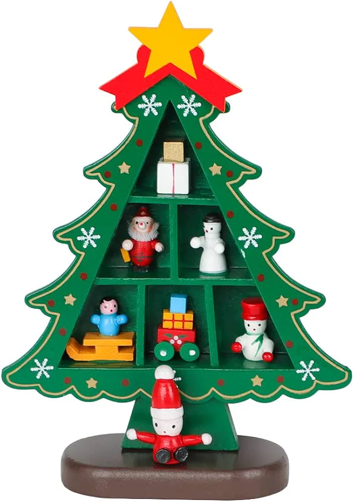 Pinterest Christmas Tree Desk Decor - Green