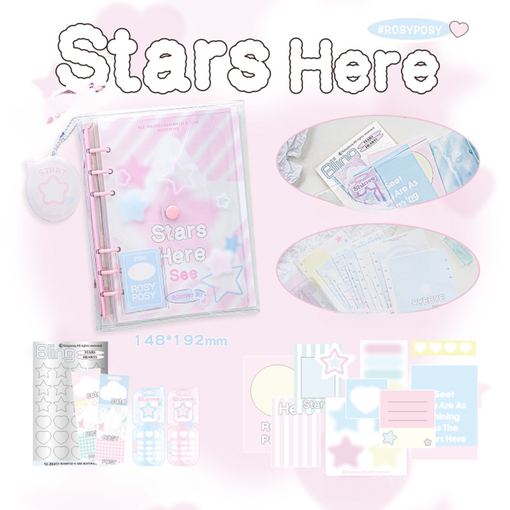 ROSYPOSY Star Binder NoteBook