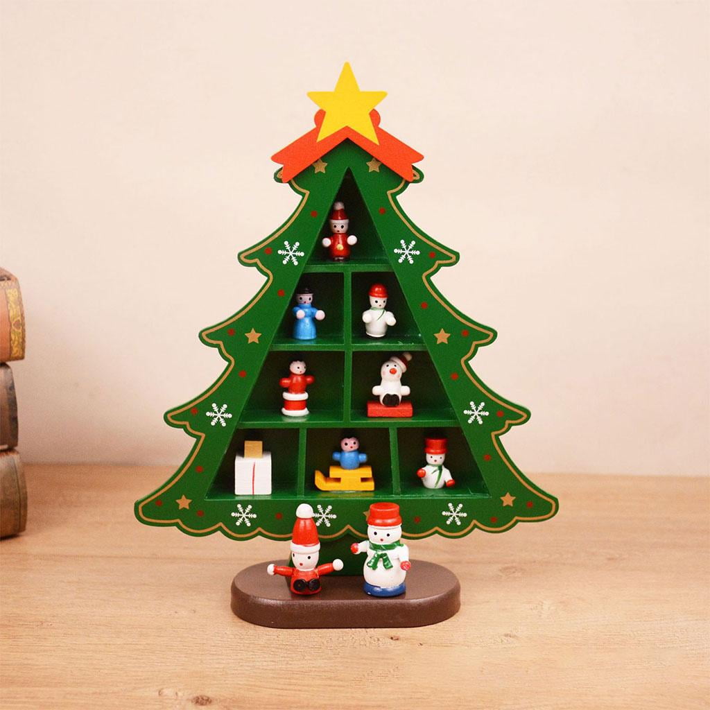Pinterest Christmas Tree Desk Decor - Green