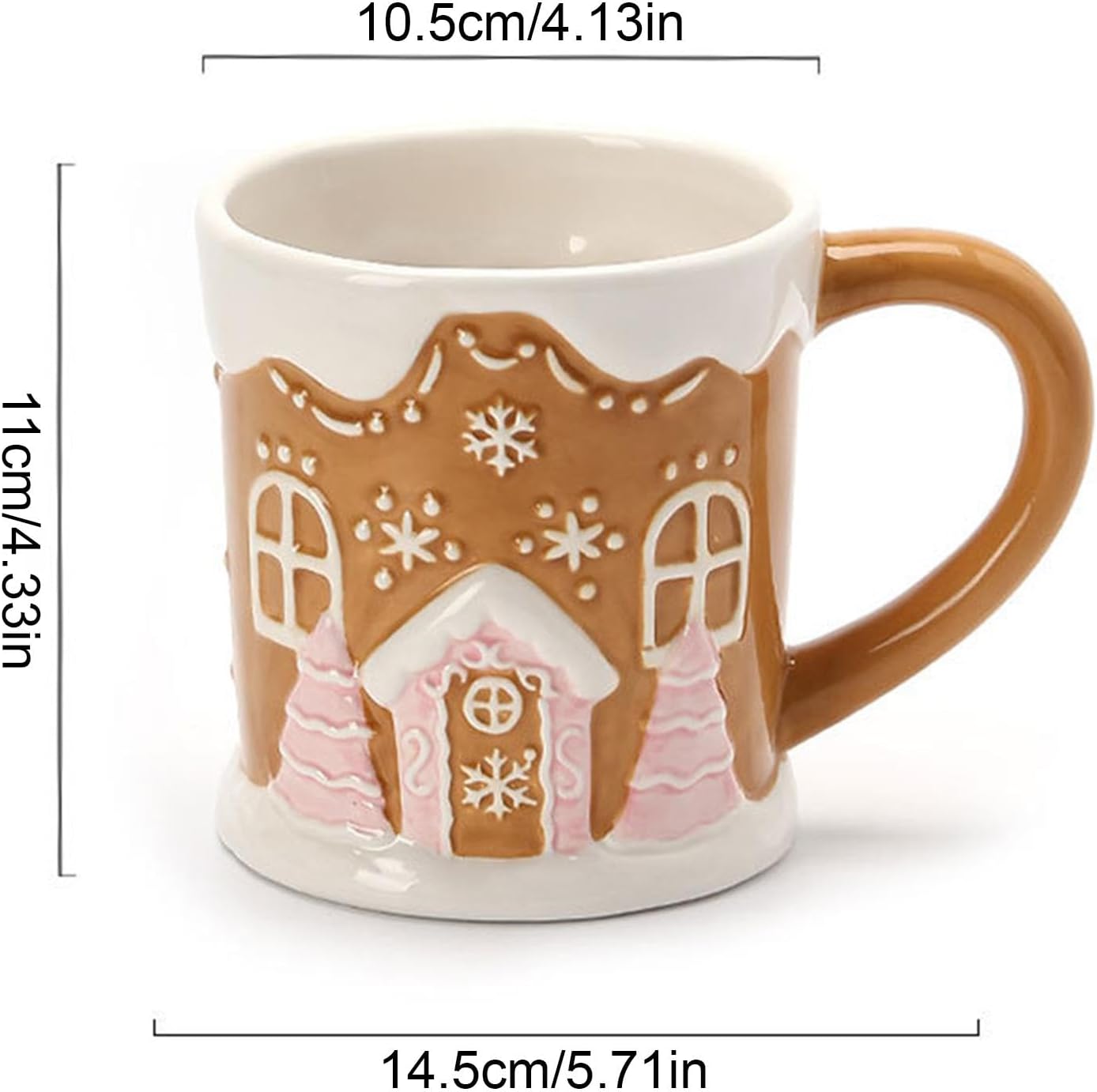 Pinterest Viral Gingerbread House Mug - 500ml