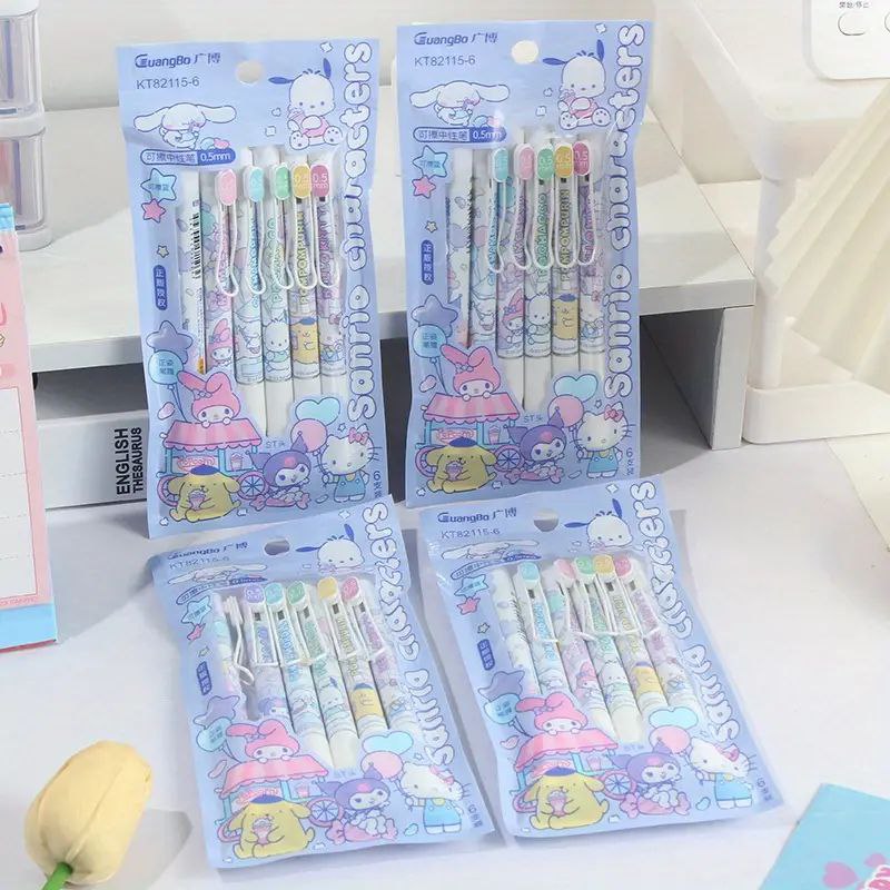 Sanrio Official Pen - Set of 6