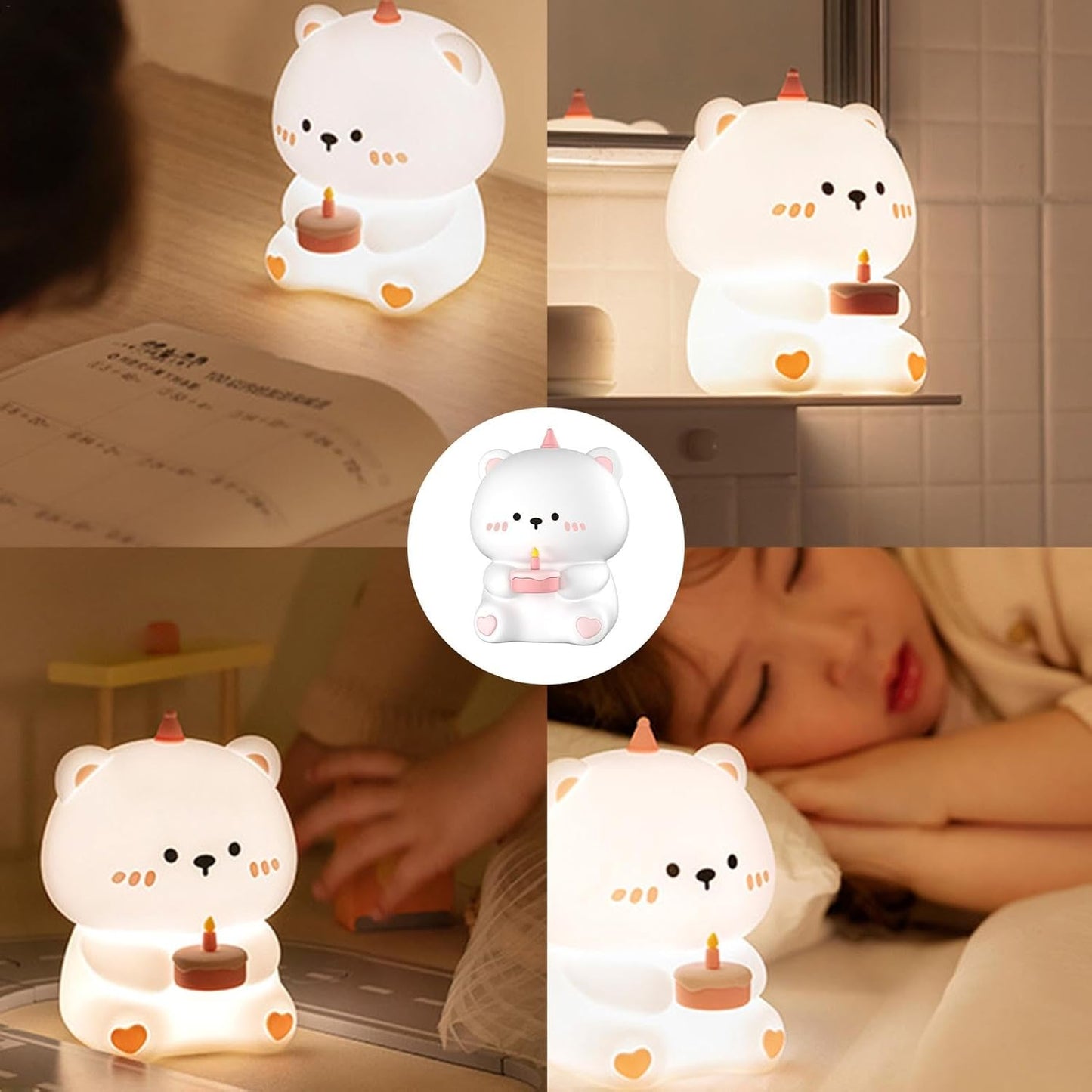 Cute Bear Silicone Lamp