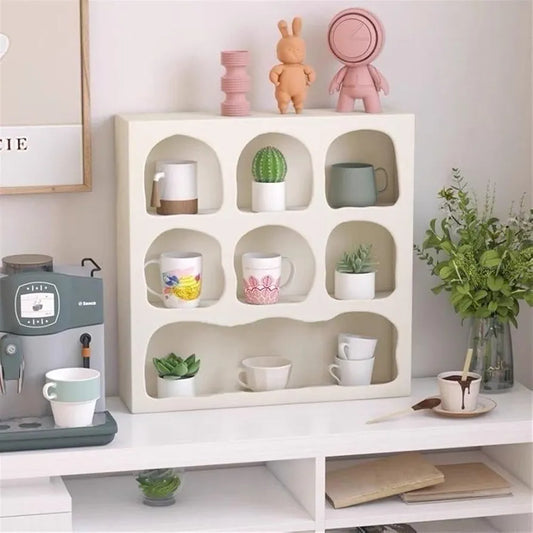 Pinterest Geometric Arched Mug Shelf Wall Shelf with Varying Block Shapes [Only Organiser, No Accessories/Cups]