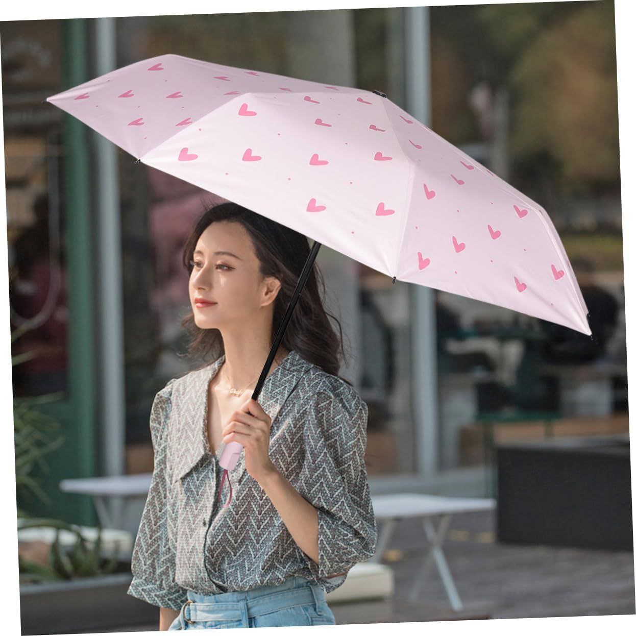 Pink heart Umbrella