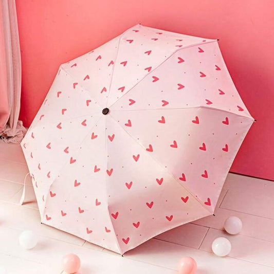 Pink heart Umbrella