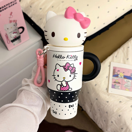 Hello Kitty Polka Dot Thermos Cup