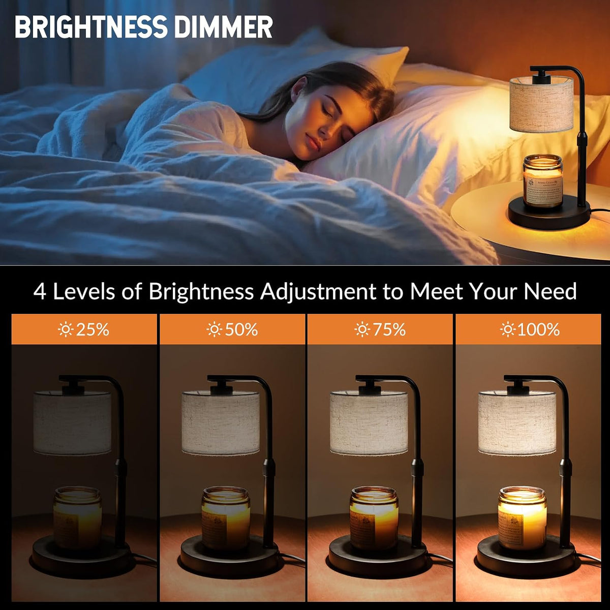 Candle Warmer Lamp with Timer - Adjustable