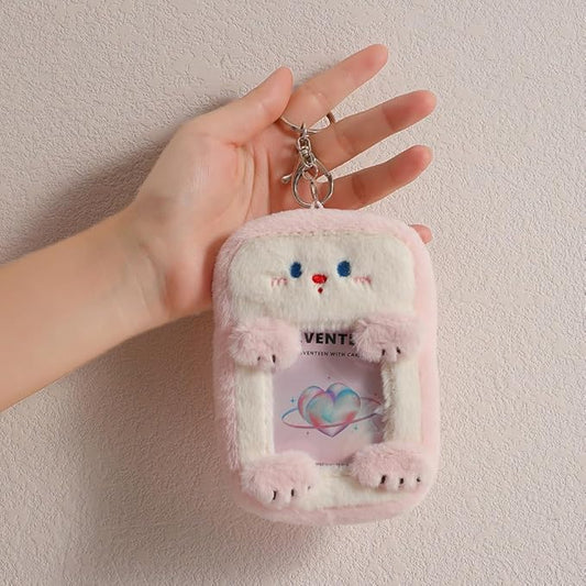 Cute Cartoon Plush Photocard Holder