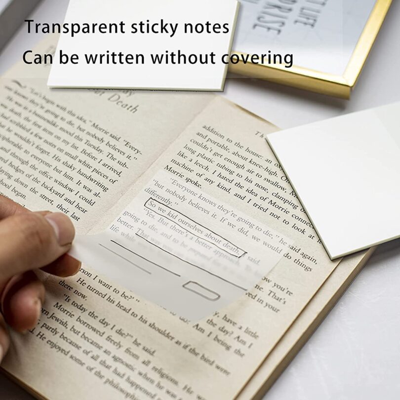 Transparent Waterproof Sticky Notes